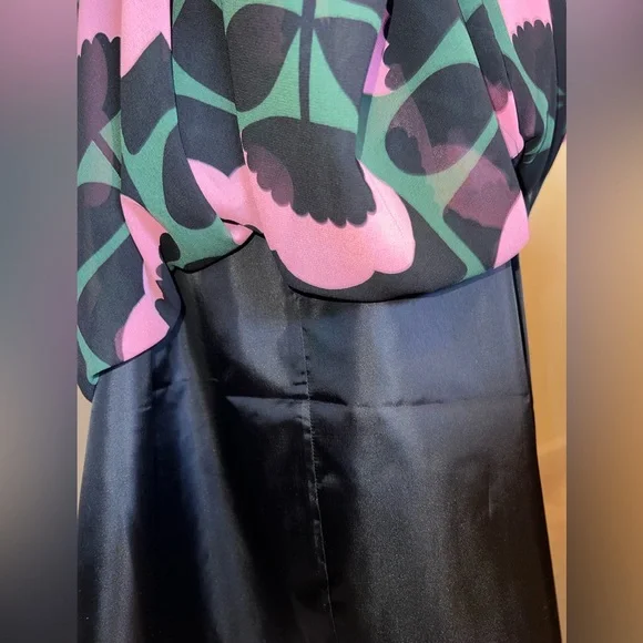 Orla Kiely Black and Pink Midi Dress - Picture 4 of 7